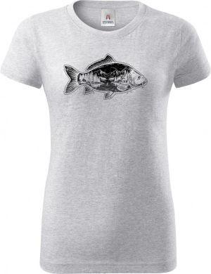 Kapr a krajina, černý potisk