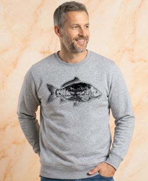 Kapr a krajina, černý potisk