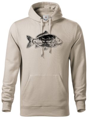 Kapr a krajina, černý potisk