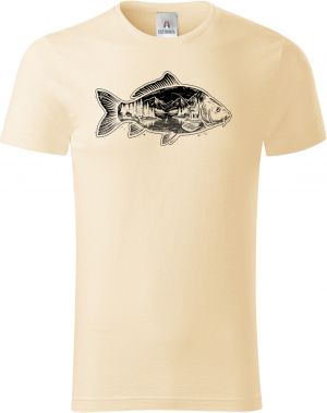 Kapr a krajina, černý potisk