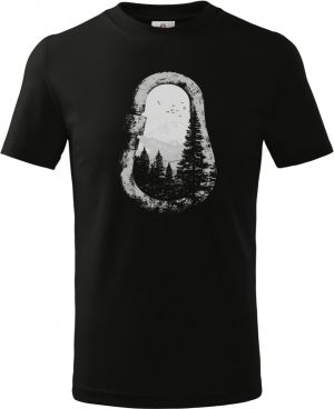 Karabina, lezení, climbing, bouldering, hory, V3, bílý potisk