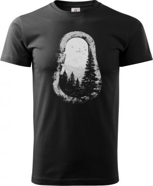 Karabina, lezení, climbing, bouldering, hory, V3, bílý potisk