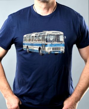 Karosa ŠL11, modrá z boku, V7