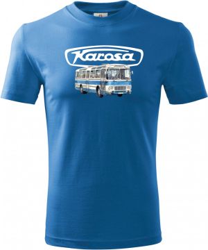 Karosa ŠL11, modrá z boku, logo, V8