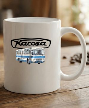 Karosa ŠL11, modrá z boku, logo, V8