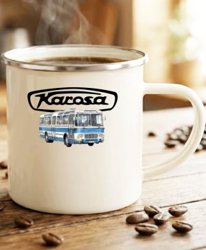 Karosa ŠL11, modrá z boku, logo, V8