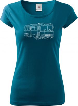 Karosa ŠL11, z boku, bílý tisk, V10