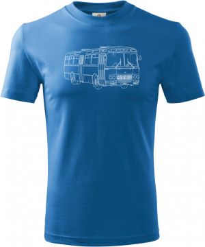 Karosa ŠL11, z boku, bílý tisk, V10