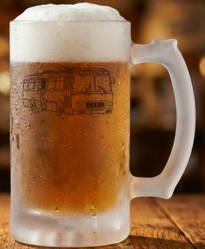 Karosa ŠL11, z boku, bílý tisk, V10