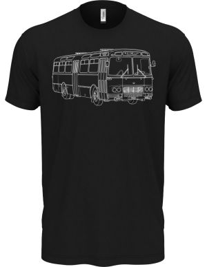 Karosa ŠL11, z boku, bílý tisk, V10