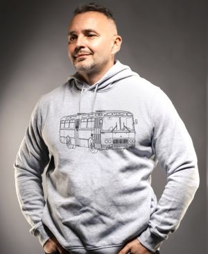 Karosa ŠL11, zboku, černá, v13