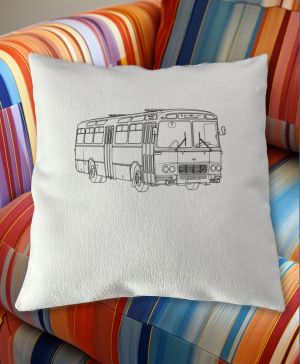 Karosa ŠL11, zboku, černá, v13