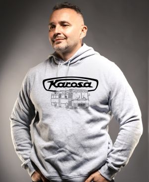 Karosa ŠL11, zboku, logo, černá, v11