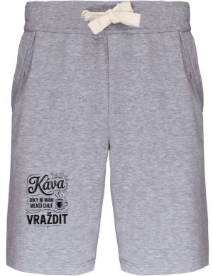Káva, díky ní mám menší chuť vraždit. V2, černý potisk