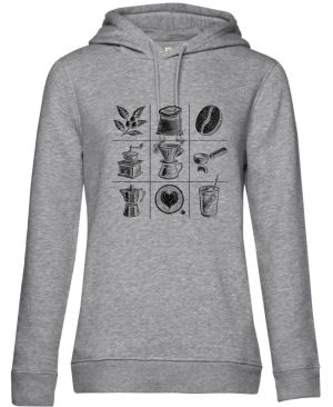 Káva koláž, černý tisk