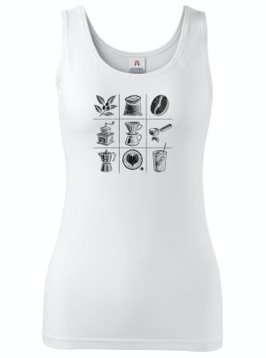 Káva koláž, černý tisk