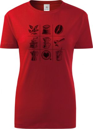 Káva koláž, černý tisk