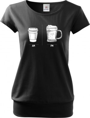 Káva & pivo – celý den, bílý tisk