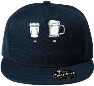 Káva & pivo – celý den, bílý tisk