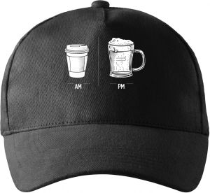 Káva & pivo – celý den, bílý tisk