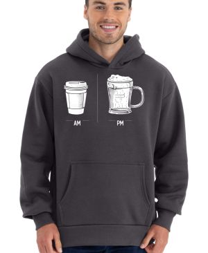 Káva & pivo – celý den, bílý tisk