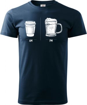 Káva & pivo – celý den, bílý tisk