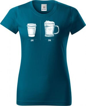 Káva & pivo – celý den, bílý tisk