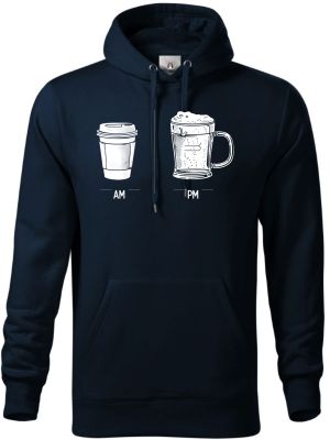 Káva & pivo – celý den, bílý tisk