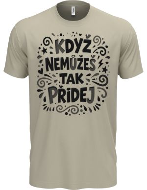 Když nemůžeš tak přidej, černý potisk