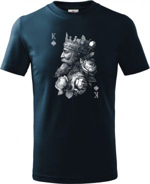 King, bílý tisk