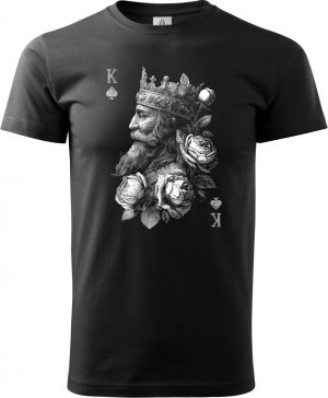 King, bílý tisk