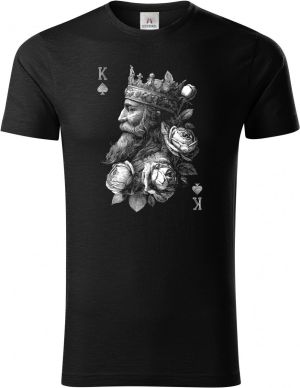 King, bílý tisk