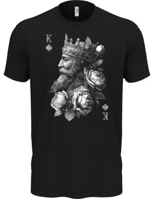King, bílý tisk