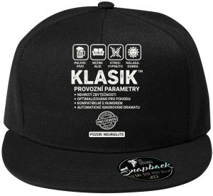 Klasik, bílý potisk