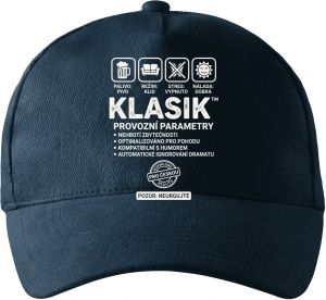 Klasik, bílý potisk