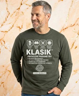 Klasik, bílý potisk