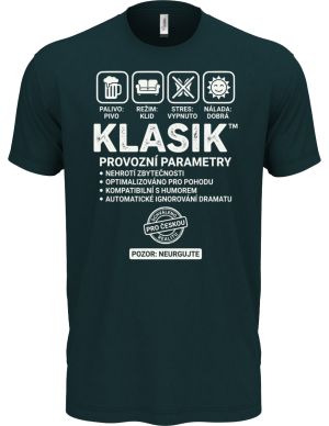 Klasik, bílý potisk