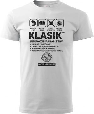 Klasik, černý potisk