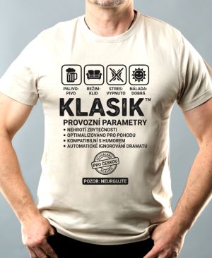 Klasik, černý potisk