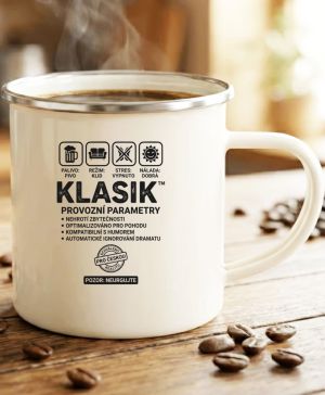 Klasik, černý potisk