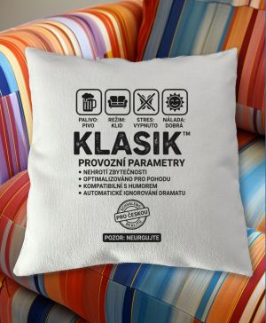 Klasik, černý potisk