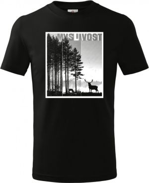 Klidná myslivost, bílý potisk