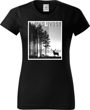 Klidná myslivost, bílý potisk