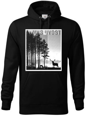 Klidná myslivost, bílý potisk