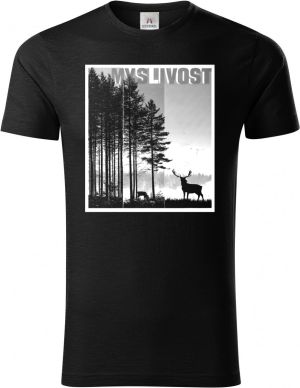 Klidná myslivost, bílý potisk