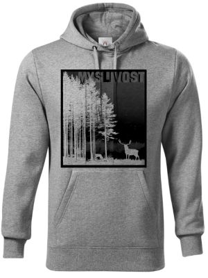 Klidná myslivost, černý potisk