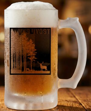 Klidná myslivost, černý potisk