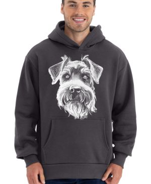 Knírač malý, bílý tisk