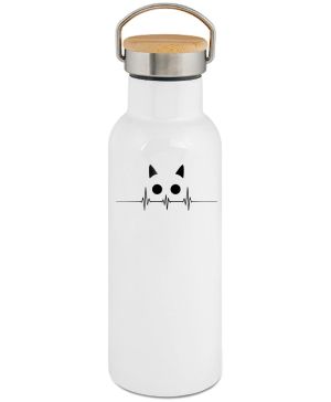 Kočičí EKG, černý potisk