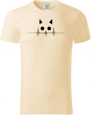 Kočičí EKG, černý potisk